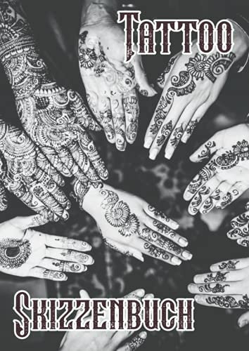 Tattoo Skizzenbuch: A4 Skizzenblock für Tattoo-Designs und Ideen - Blankopapier zum Zeichnen, Skizzieren, Planen und Notieren