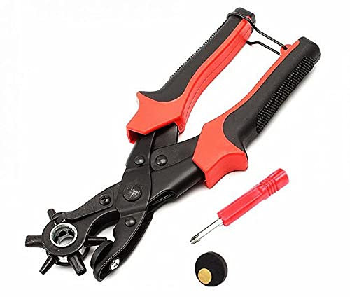 Leathercraft Punching for Leather Hole Punch per cinture Cucitura Pinza Perforatore Occhiello Piercer Strumenti artigianali in pelle, C