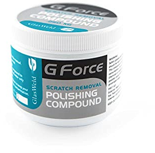 Glas Weld Polishing Compound and Gforce Backer Pads, 2 inch Combo - Windshield Repair Kit