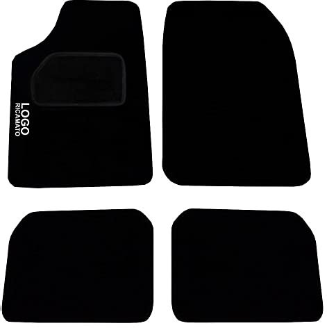 Auto Accessori Lupex Kit de Alfombrillas para Coche compatibles con el Nombre del Logotipo Bordado Personalizadas Juego de Alfombrillas de Velcro adaptables compatibles con Kangoo