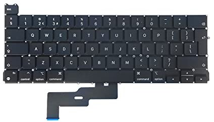 ICTION Nuevo teclado A2338 de repuesto estándar del Reino Unido para MacBook Pro Retina de 13 pulgadas M1 A2338 finales del año 2020