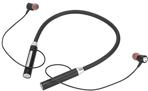 Écouteurs Tour de Cou BT 5.2, écouteurs Magnétiques sans Fil, écouteurs de Sport Stéréo Ergonomiques Améliorés étanches IPX5 avec Boutons Multifonctions pour l'exercice (Noir)