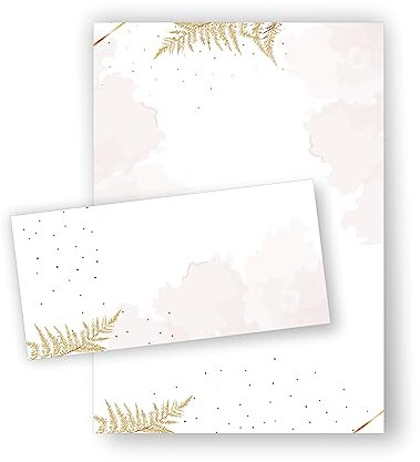 Briefpapier Goldfarn DIN A4 (1, Set)
