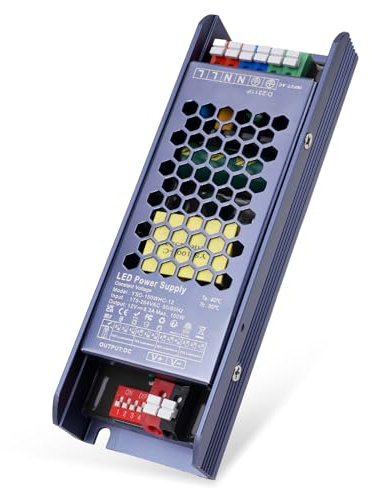 VARICART LED Trafo 12V 100W, 230V auf 12V DC 8.33A, Flachtransformator, Niedervolt Driver für Streifen G4 MR16 Lampen