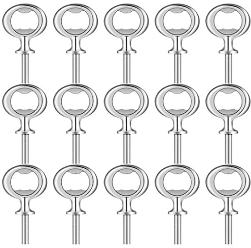 Evzvwruak 15Pcs Christmas Bottle Opener Bottle Opener DIY Craft Beer Bottle Opener Blank Bottle Opener for Wood Turning Project,Et