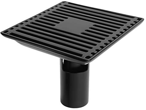 Scarico per Doccia a Pavimento Quadrato in Acciaio Inossidabile 304 con Coperchio Rimovibile Griglia di Scarico a Pavimento per Doccia Fornitura per il Bagno 12x12 Cm