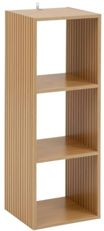5 five simply smart 5five - Étagère Modulable Tasso 3 Cases Effet Bois Tasseaux, 35 x 32 x 102 cm - pour Salon, Chambre, Bureau