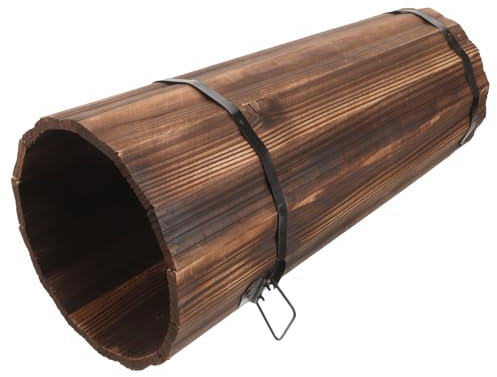 Amosfun Schirmhalter Aus Holz Retro-Regenschirmständer Aus Holz Für Die Tür Freistehender Schirmständer Korbboden Eimer Zur Präsentation Von Gehstock Für Zuhause Hotel