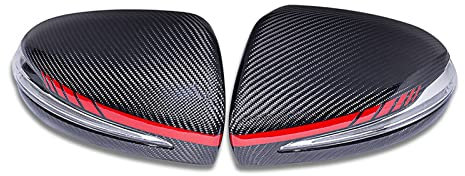Rückspiegel Abdeckung Für Benz Für W205 X205 W222 W213 C63 S63 E63 2014 2015 2016 2017 Carbon Faser Auto Außen Rückansicht Fall Kappe Shell Spiegel Abdeckung Auto Spiegelkappen