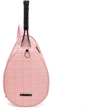 Tennistasche, Rucksack für Männer und Frauen, Tennisschläger, Crossbody-Tasche, Schultertaschen für Tennis, Badminton, Pickleballschläger, Badminton-Reisetasche (Rosa)