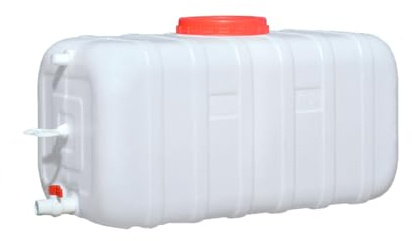 Food Grade Water Carrier 45L/75L/100L/200L Water Container Water Container With Faucet，Portable Water Storage Jug Perfect For Outdoors Camping Hiking Emergency（White）(Size:200L)