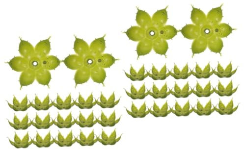 BCOATH 100stücke Künstliche Blütenkelche Kunststoff Blumen Zubehör Für Seifenblumen Und Kunstblumen Kelchblätter Für Kreative Bastelprojekte