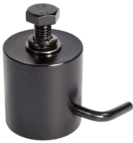 QTX Robuste 35-mm-Lautsprecherständerkappe aus Metall mit sicherem Verriegelungsbolzen – ideal für die Montage von Lichtern und Effekten an Ihrem Lautsprecherständer, 35 mm Standdeckel, Schwarz