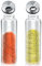 2 Pièces Bocaux à Épices,Lot de 2 pots à épices de 500 ml couvercle rotatif, en verre borosilicate, salière à épices 3 types de trous d'épices en acier inoxydable, convient cuisine, salle à manger