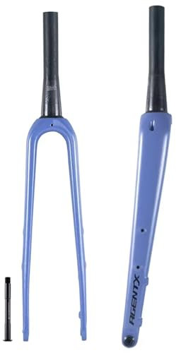 CZMYCBG Fahrradgabel 700C Vollcarbon, Fahrradgabel mit Konischem Rohr und Durchgehender Scheibenbremse für Rennräder, Gravelbikes