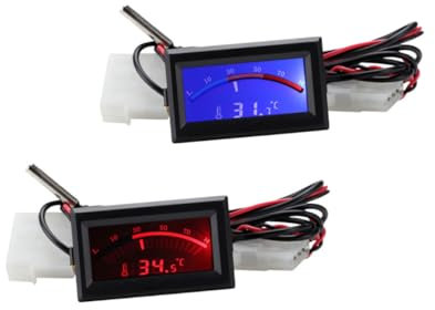 GLEAVI 2pezzi Termometro Incorporato Digitale Per Cucina Indicatore Di Temperatura e Display Elettronico Leggero e Affidabile