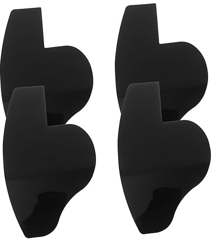 SAFIGLE Bartformungsvorlage für Männer aus Schwarzem Pvc mit Haaransatz Design und 4-teiligem Satz zur Bart und Haarfaserapplikation im Friseursalon