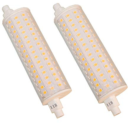 BAOMING R7S LED 118MM Dimmbar Warmweiß 2700K, Ersetzt R7S Halogen Leuchtmittel 118mm 100W 230V, für baustrahler, Arbeit Landschaftsbeleuchtung,Wohnzimmerleuc, 2er