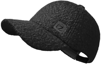 GADIEMKENSD Sherpa Fleece Winter Baseball Cap, Unstrukturiert, Warm, Einfarbig, Unisex