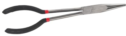 Zunate Kit de Alicates de Punta de Aguja, Alicates Puntiagudos de Punta Larga de 11 Pulgadas, Herramienta Manual de Reparación Duradera con Extendido para un Agarre Preciso, Adecuado para Diversas