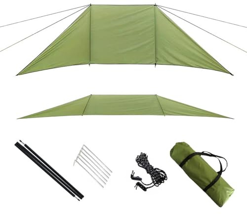 Generisch - Protección contra el viento – 78 pulgadas Protección visual de camping de tela Oxford, barrera exterior resistente al viento, panel resistente al desgaste, protección portátil | Robusto