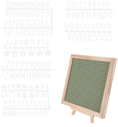JECOMPRIS Tableau à Lettres en Bois 20 Cm avec Support, Lettres Amovibles, Tableau Mémo Domestique pour Maison et Bureau, Décoration Polyvalente pour Café, Salon de Thé et Bureau