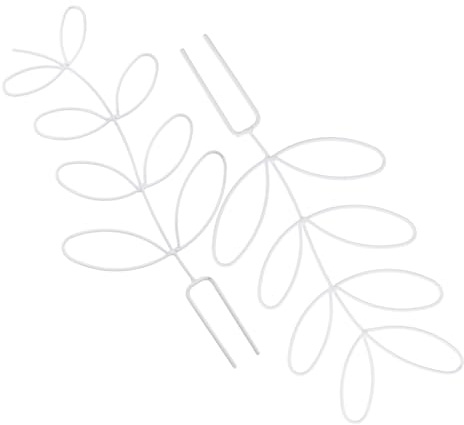 Alasum Jaula Creativa Hierro Blanco Soporte Plantas para Trepadoras de Piezas Enrejado 2 para Guiar Crecimiento para Jardín y Soporte de Rosas y Guisantes