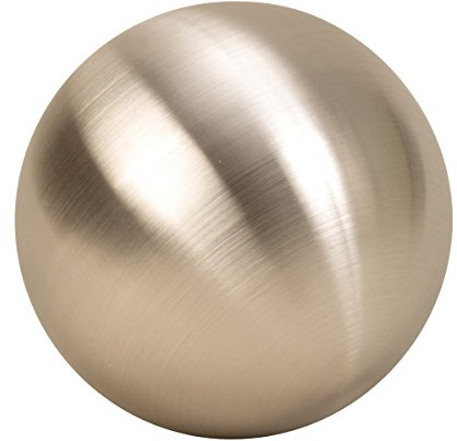 Geschenkestadl Dekokugel in Silber matt ca. Ø 15 cm aus Edelstahl Rosenkugel Garten Kugel Weihnachten