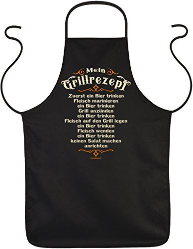 trag-das perfektes Vatertagsgeschenk Grillschürze - Mein Grillrezept - Papa Geschenk Geburtstag Vatertag Vater Dad Grill