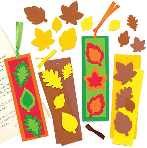 Baker Ross AX287 Herbst Lesezeichen Bastelset Für Kinder - 8 Stück, Kreativsets Und Bastelbedarf Für Kinder Zum Basteln Und Dekorieren In Der Herbstzeit