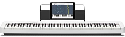 Casio CDP-S110WE Digitalpiano mit 88 gewichteten Tasten, 10 Sounds, weiß