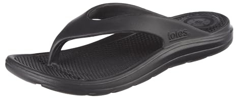 totes Women's Everywear Lightweight Waterproof Ara Flip Flop Sandal