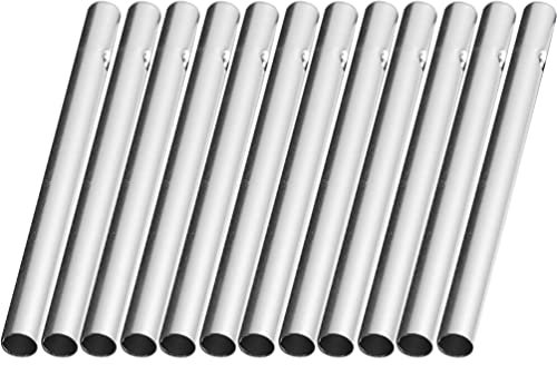Cabilock 12stücke Windspiel Rohre Aus Zubehör Für Garten Außenbereich Wetterfeste Klangstäbe Für Individuelle Windspiele Für Kreative Bastelprojekte