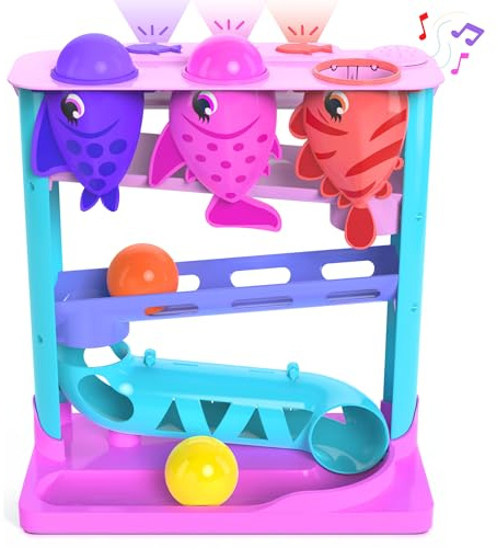Move2Play, Feed The Fish | Interactive Baby & Toddler Toy | 1, 2+ Year Old Gift & Birthday Present | Boys & Girls Babies Ages 6, 7, 8, 9, 10, 12, 18, 24+ Months Old