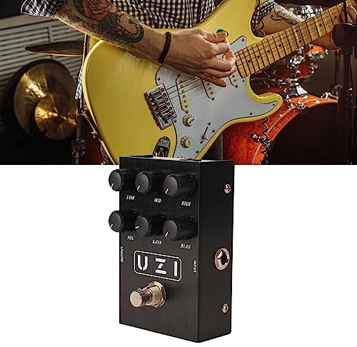 Effekte für E-Gitarre Pedal Guide, Reverb Effekte für Gitarre Verzerrung für Gitarre Effekte Overdrive Zubehör für Gitarre und Bass (AN35 Schwarz)