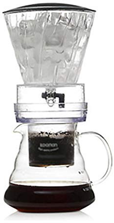 Cafetera de goteo en frío Cafetera de goteo de hielo Cafetera de goteo de hielo en frío para el hogar Tipo de goteo Máquina de café de elaboración de hielo Utensilios de café Fácil de usar (Color :