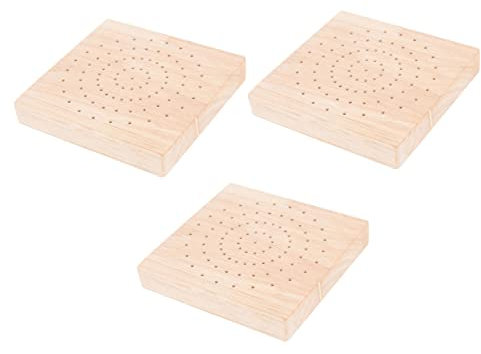 jojofuny 3pezzi Espositore Per Lecca-lecca in Legno Per Cake Pop Supporto Per Torte Rustico Porta Lecca-lecca Multiforo