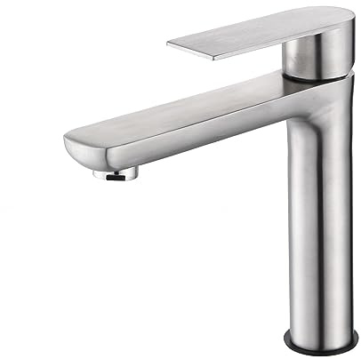ZXC Edelstahl Standventil, Kaltwasser Armatur, Einhebel Wasserhahn für den Waschtisch oder Haushaltsraum