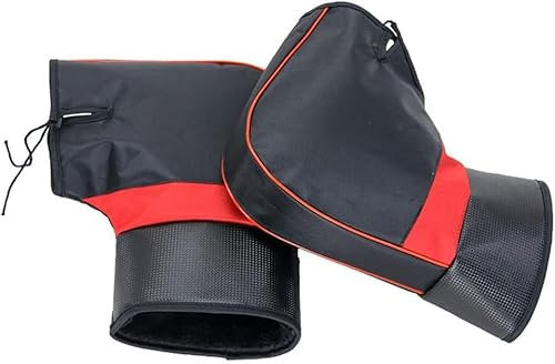 GINTON Motorrad-Lenkerhandschuhe, Winter-Lenkermuffen, Fahrrad-Lenkerhandschuhe, Dicke Motorrad-Lenkerhandschuhe, Winddicht, dick, warm, Handmuffs, Handschuhe, Schutzhülle for Fahrrad, Motorrad