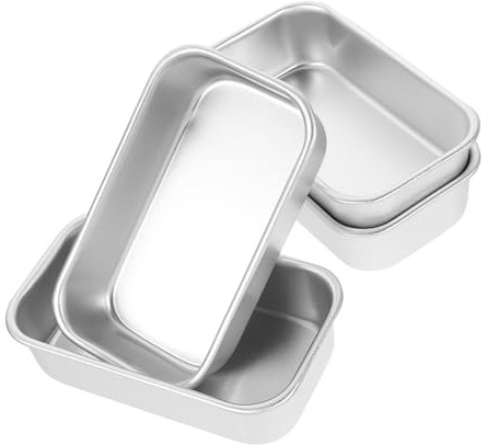 Cabilock 3sets Bread Loaf Pan Lid Cake Tin Baking Trays Oven Pans Madeleine Kitchen Tools 4pcs*3