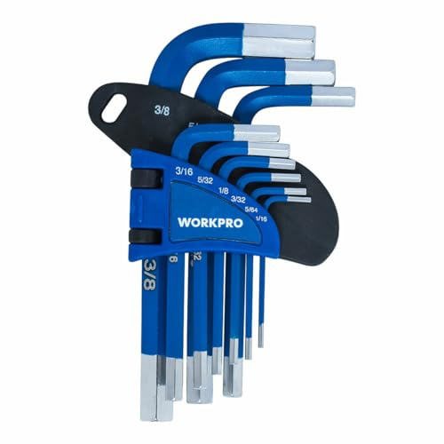 WORKPRO Juego de Llaves Allen 9 Piezas