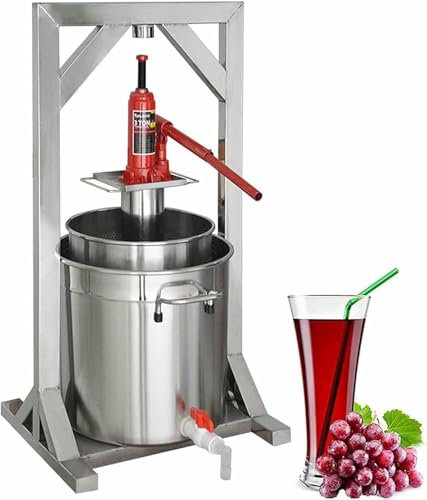 Pressa per vino di frutta, spremiagrumi per succhi di frutta, spremiagrumi manuale da 12/22/36 l, pressa per frutta, pigiatrice per uva per la produzione di vino, per ristoranti familiari di ~/