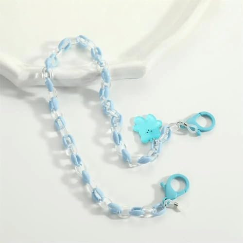 FUPOHUA Sonnenbrillenkette, Seilkette, Bär, modisches Hängeseil, Sonnenbrillen-Lanyards, Ketten, Dicke Kette, süße Brillenkette, Acryl