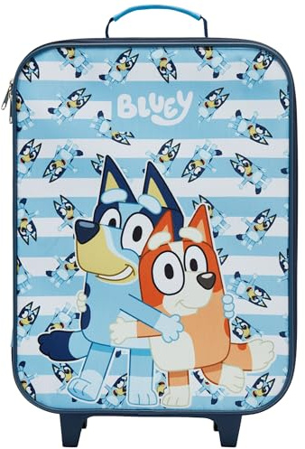 Bluey Kids Trolley Bag | Bluey & Bingo Boys Suitcase | Kids Suitcase With Wheels & Telescopic Handle
