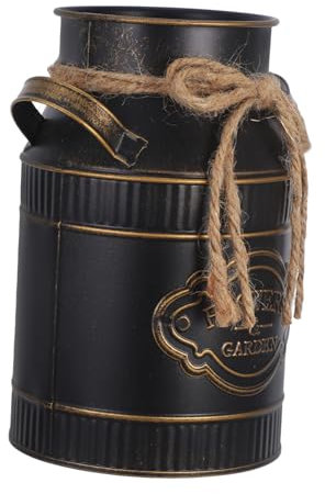 HAWILLOSCH Artistic Flowerpot Water Can Vase Metal Farmhouse Pitcher Floral Arrangement Bucket