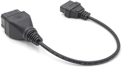 Fazvncv Robustes LKW-Diagnose-Adapterkabel, Umwandlungskabel, 12-polig auf 16-polig, passend für Fahrzeugwartung, Fehlererkennung