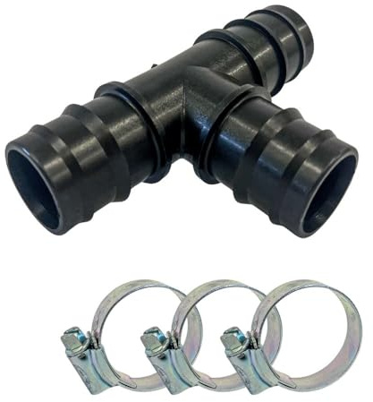 AquaOne Schlauchverbinder CMP-103 32mm 1 1/4'' I Hochwertiger Verbinder T-Stück für Pool & Schwimmbad I Poolschlauchverbinder Schlauchschellen
