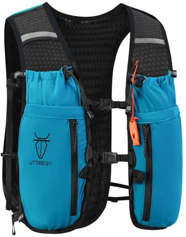UTOBEST Laufrucksack, 10 l, Trinkweste für Männer und Frauen, reflektierend und verstellbar, ideal für Marathon, Trailrunning und Radfahren