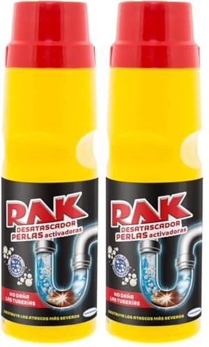 RAK - Desatascador Perlas Activadoras 375 gr (Paquete de 2)