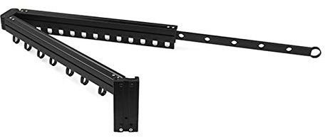 EHVYBDX Clothes Airer Folding Retractable Clothes Drying Rack Wall Mounted Aluminum Drying Hanger Space Saver Indoor Outdoor Use Easy to Install